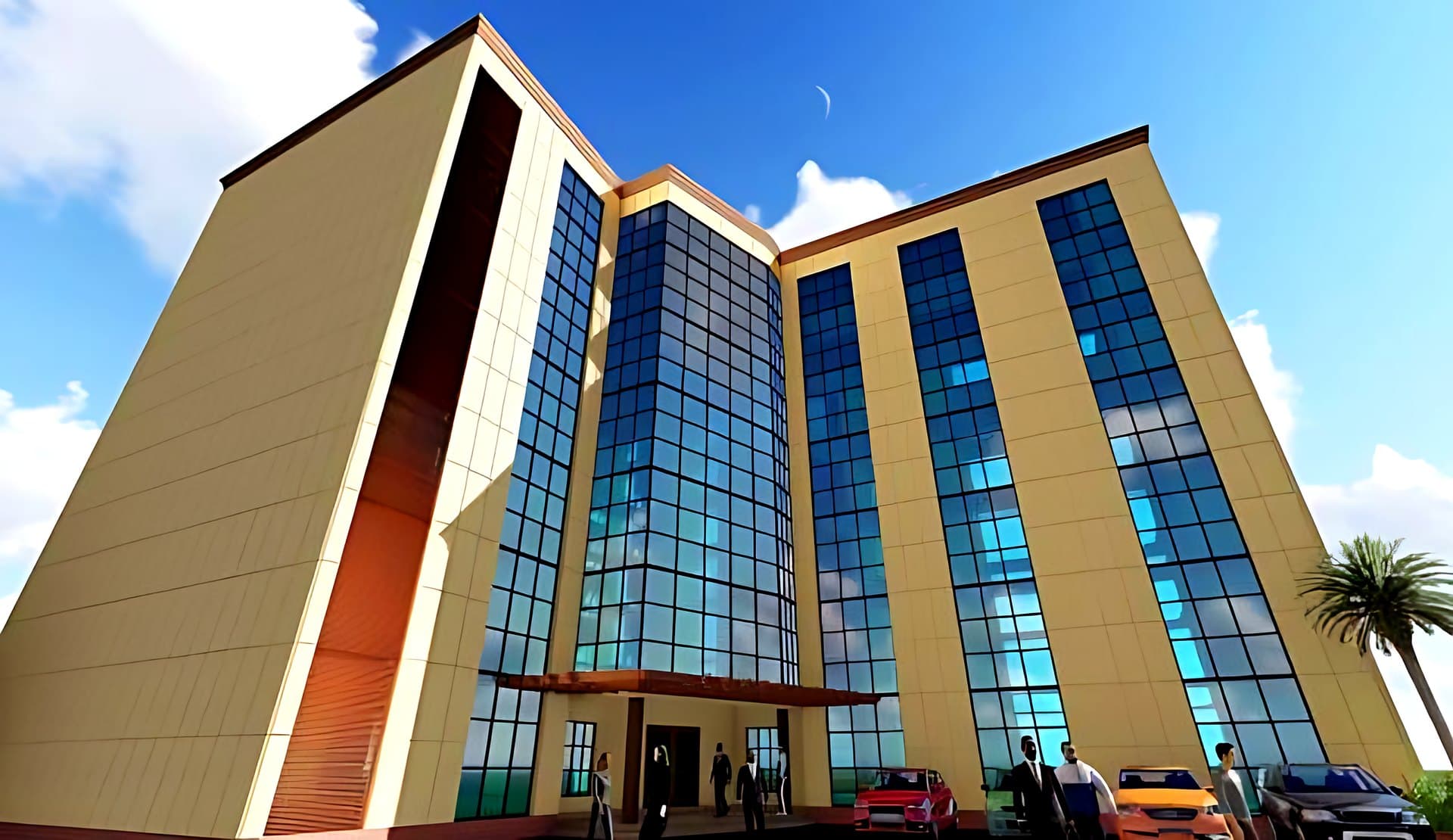Corporate building exterior in Abuja