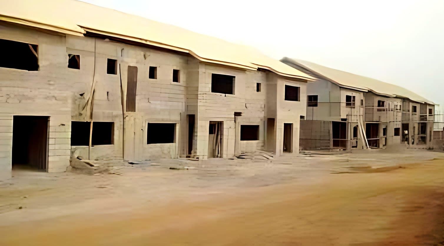 Military barracks under construction