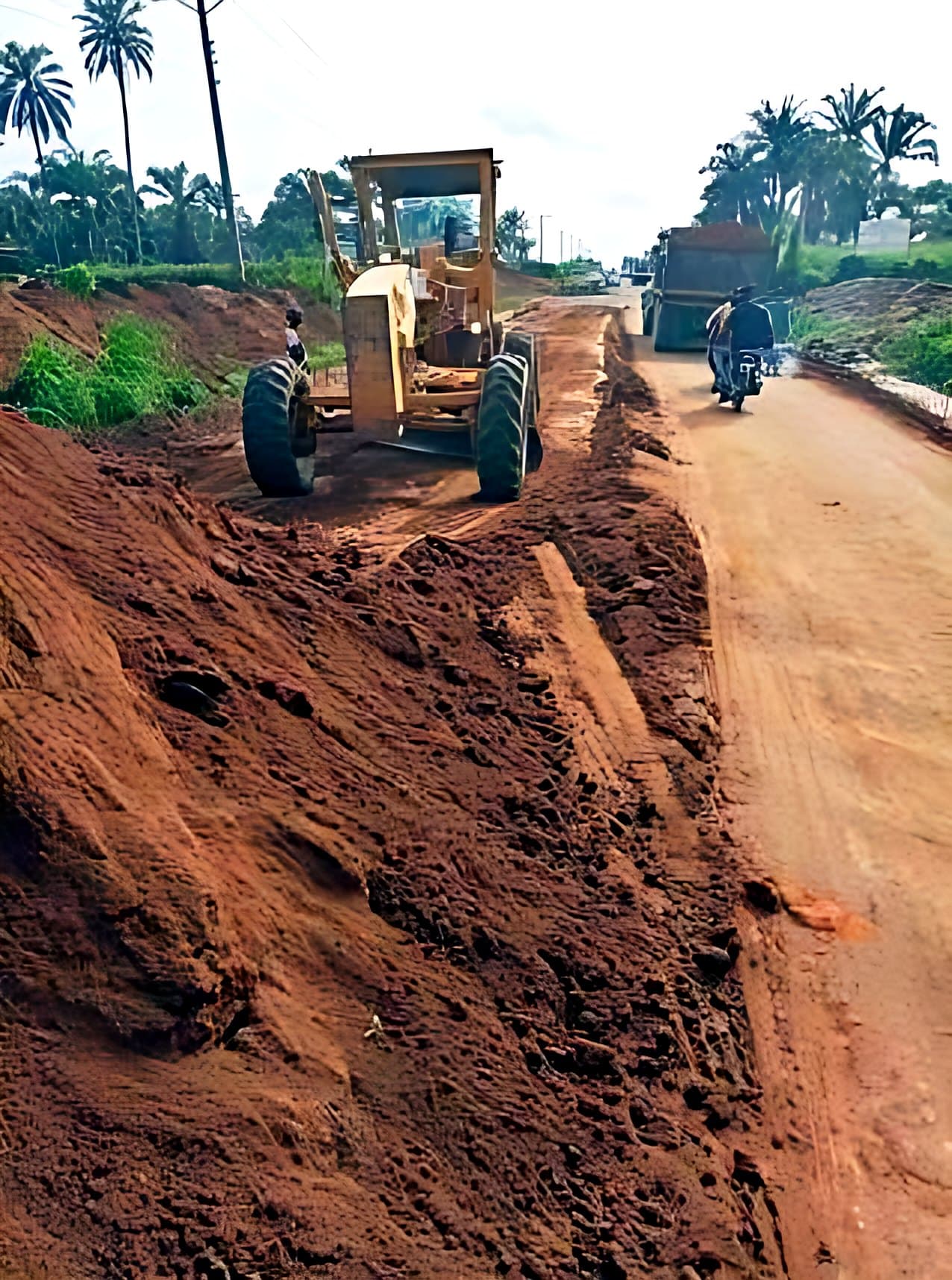 Earthworks in progress